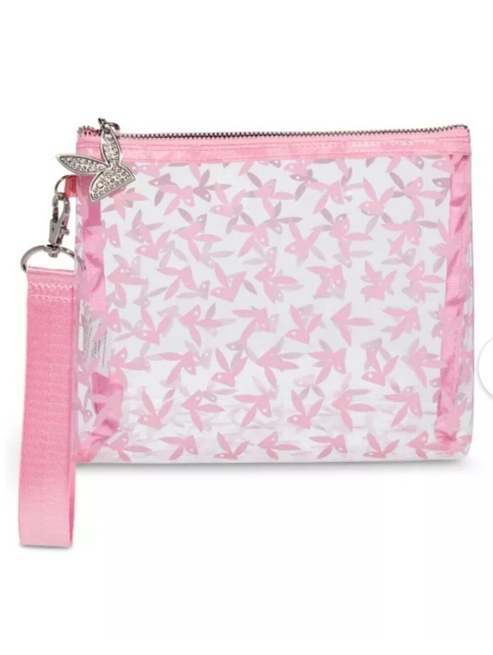 Playboy Bunny Clear Pink Wristlet